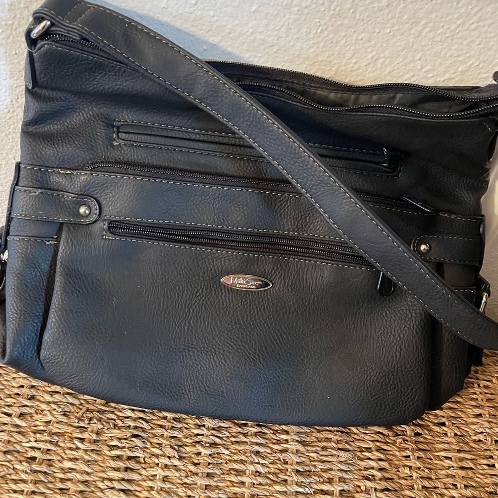 Multisac Black Multiple Sectioned Women’s Purse - image 2